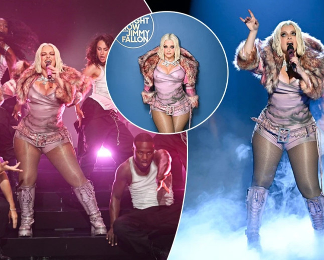 Bebe Rexha shkëlqen me performancë mbresëlënëse në emisionin e famshëm amerikan "The Tonight Show" të Jimmy Fallon